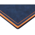 Ежедневник недатированный А4 Royal, синий с бронзовым срезом