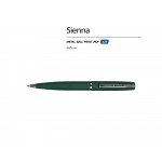 Ручка металлическая шариковая Sienna, софт-тач, 1.0 мм, зеленый
