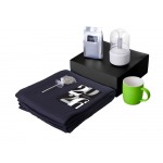 Подарочный набор с пледом, увлажнителем и кружкой, зеленое яблоко