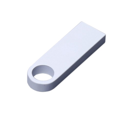 USB 3.0-флешка на 128 Гб с мини чипом и круглым отверстием, белый