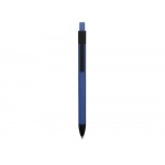 Ручка металлическая soft-touch шариковая Haptic, синий/черный