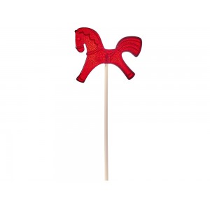 Леденец Лошадка, красный со вкусом вишни, 21 гр.