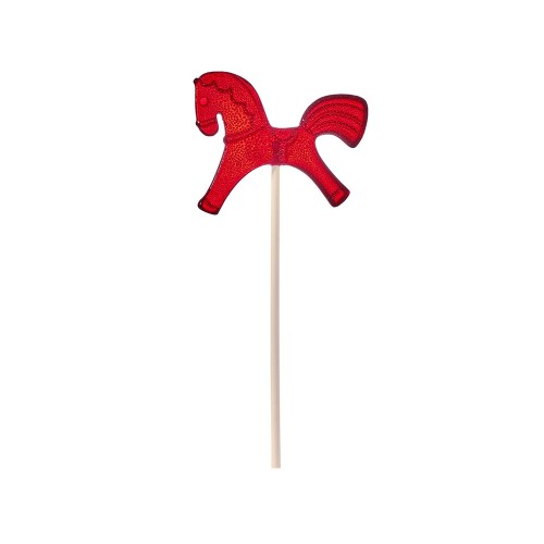 Леденец Лошадка, красный со вкусом вишни, 21 гр.