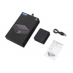 Внешний аккумулятор Brick 10 с быстрой зарядкой QC/PD, 10000 мАч, черный
