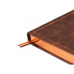 Ежедневник недатированный А5 Royal, коричневый с бронзовым срезом