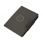 Подарочный набор металлическая ручка и блокнот А5 Twilight  со светящимся логотипом и пауэрбэнком