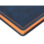 Ежедневник недатированный А5 Royal, синий с бронзовым срезом