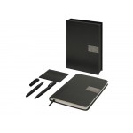Подарочный набор Goethe с блокнотом А5, 2-мя ручками и картхолдером, черный