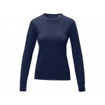 Женский свитер Zenon с круглым вырезом, темно-синий