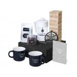 Подарочный набор c френчпрессом, кружками и чаем, белый