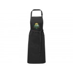 Фартук Andrea плотностью 240 г/м² с регулируемой завязкой на шее - сплошной черный