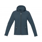 Куртка софтшел Ланглей женская, серо-синий