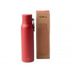 Термобутылка CUBEL/КЬЮБЕЛ с двойными стенками, темно-красный