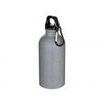 Oregon одностенная бутылка для воды с карабином, изготовленная из нержавеющей стали, сертифицированной по стандарту RCS, объемом 400 мл - Серый