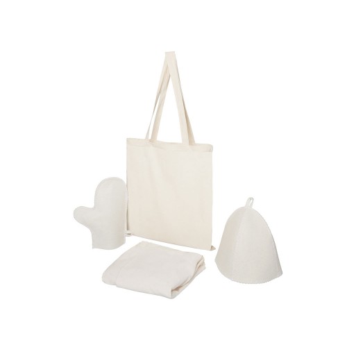 Банный набор с парео Healing Light, женский, белый