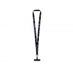 Ланъярд 2,5 см под сублимацию с большим карабином и узким держателем для телефона из ПЭ