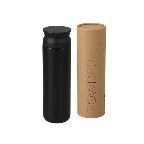 Вакуумный термос Powder 500 мл, тубус, черный