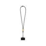 Adhab/Адхаб ремешок для смартфона с бамбуковыми деталями, черный