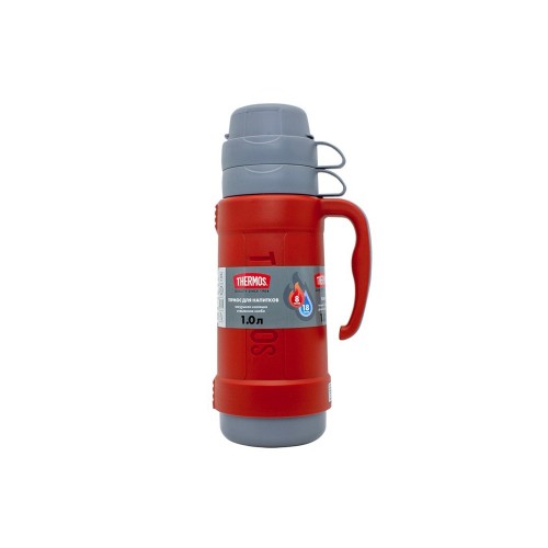 Термос со стеклянной колбой тм THERMOS PICNIC 40 Series Red 1,0L