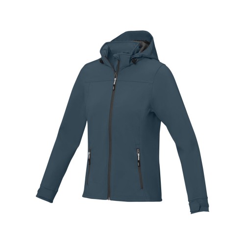 Куртка софтшел Ланглей женская, серо-синий
