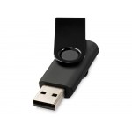 Флеш-карта Rotate Metallic USB 2.0 на 4 Gb, черный