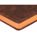 Ежедневник недатированный А5 Royal, коричневый с бронзовым срезом