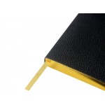 Ежедневник недатированный А5 Black с нашивкой, черный