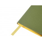 Еженедельник недатированный А6 Verde с нашивкой, зеленый