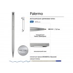 Ручка шариковая автоматическая BrunoVisconti® PALERMO цвет корпуса серебряный, 0.7 мм