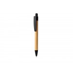 Ручка шариковая GILDON, бамбук, натуральный/черный