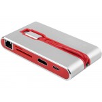 Хаб USB Rombica Type-C Hermes Red (Р)