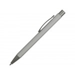 Ручка металлическая soft touch шариковая Tender, серебристый/серый