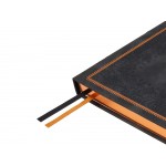 Ежедневник недатированный А4 Royal, черный с бронзовым срезом