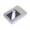 Металлическая коробочка G04 серебряного цвета с прозрачным окошком