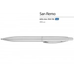 Ручка металлическая шариковая San Remo, серебристый