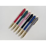 Ручка пластиковая шариковая Parliament, 0,7 мм, синие чернила, темно-синий/золотистый