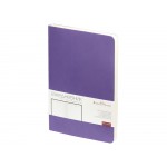 Ежедневник А5 недатированный Megapolis Velvet Flex, светло-фиолетовый (Р)