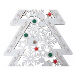 Шкатулка из фанеры в виде елки Firytale , серебристая