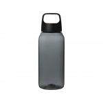 Бутылка для воды Bebo из переработанной пластмассы объемом 450 мл - Черный