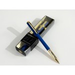Ручка пластиковая шариковая Parliament, 0,7 мм, синие чернила, темно-синий/золотистый