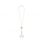 Adhab/Адхаб ремешок для смартфона с бамбуковыми деталями, белый