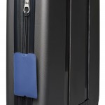 Багажная бирка из искуственной кожи, на резинке AirMark, синий
