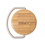 Термобутылка Нобук из переработанной нержавеющей стали, с бамбуковой крышкой, серый