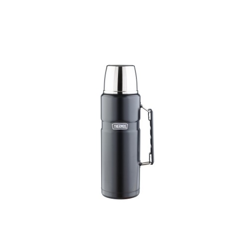 Термос со стальной колбой тм THERMOS SK2020 Matte Black King Stainless Steel Vacuum Flask. 2.0L, черный