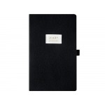 Ежедневник недатированный А5 Black с нашивкой, черный
