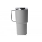 Термокружка Кенчер с двойными стенками из нержавеющей стали 304 и полипропилена, серый