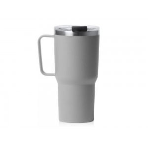 Термокружка Кенчер с двойными стенками из нержавеющей стали 304 и полипропилена, серый