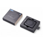 Магнитный беспроводной внешний аккумулятор c подсветкой лого Энчант, 10000 мАч, черный