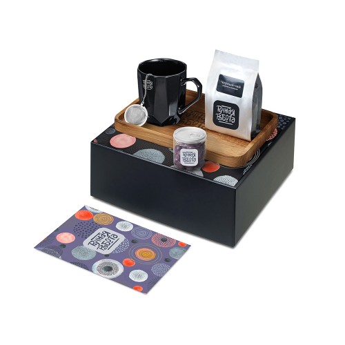 Подарочный набор Re:y. Hearth  с кружкой, подносом и чаем