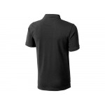 Calgary мужская футболка-поло с коротким рукавом, антрацит